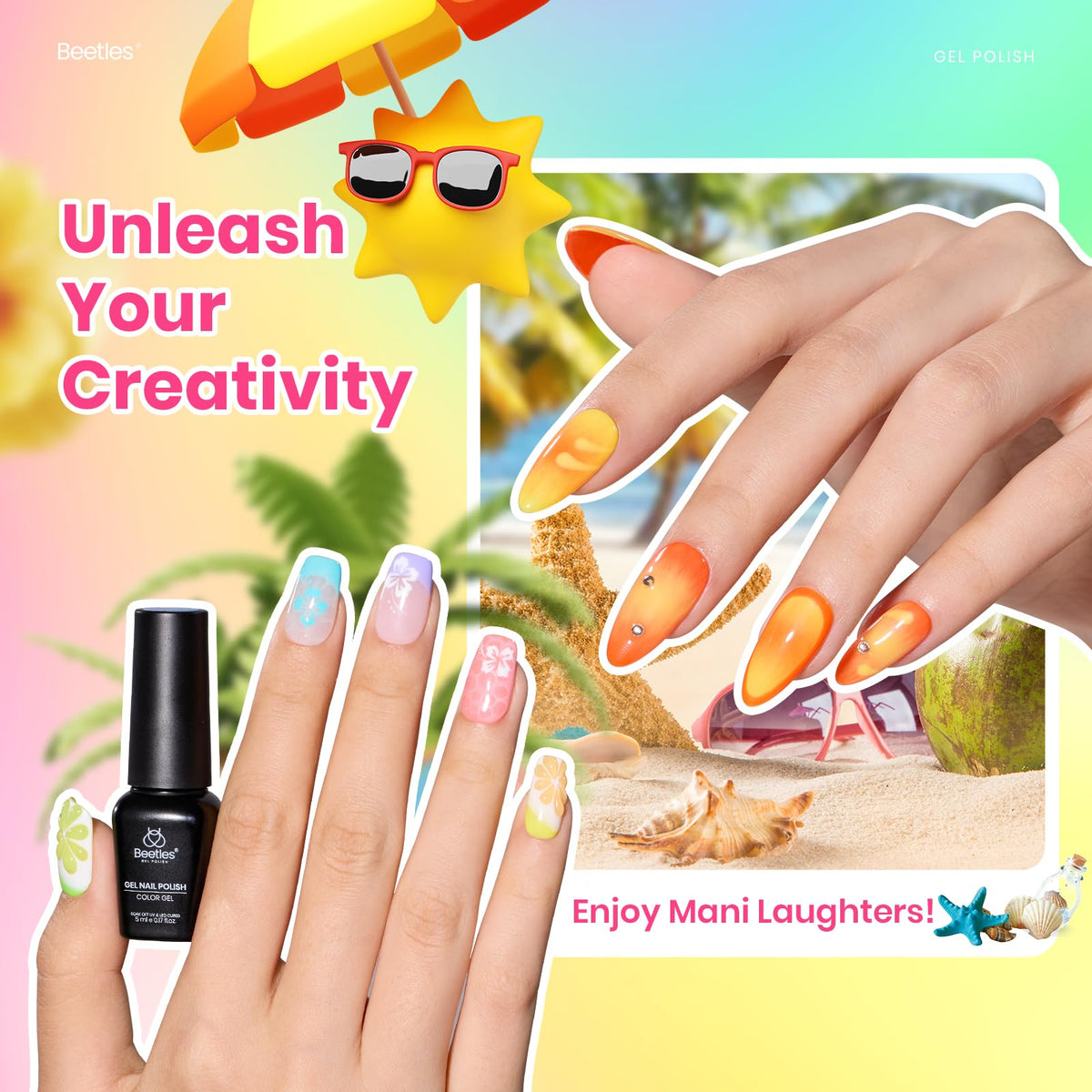 beetles Gel Polish vibrant colors swatches
