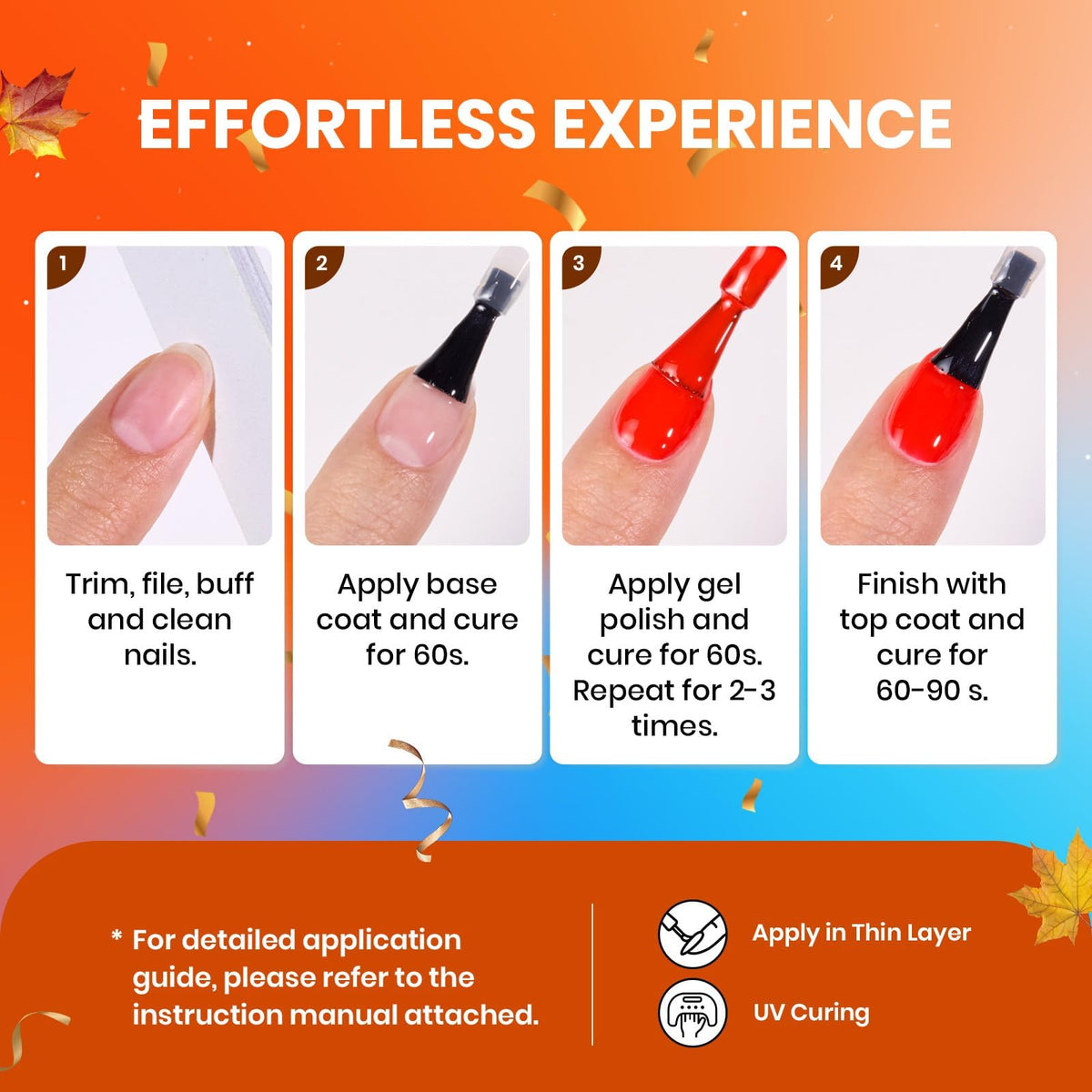 beetles Gel Polish vibrant nail art designs using the kit