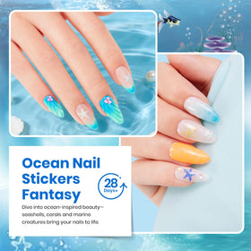 beetles Gel Polish vibrant ocean-inspired colours displayed
