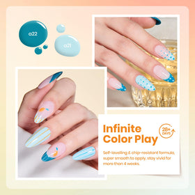 beetles Gel Polish vibrant orange shade bottle