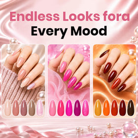 beetles Gel Polish vibrant pink and green shades