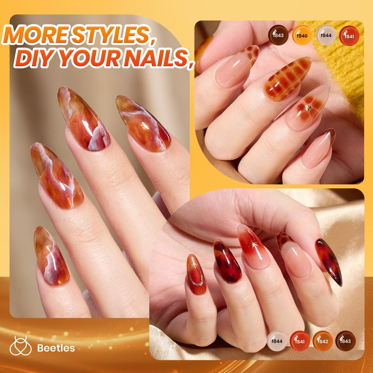 beetles Gel Polish warm yellow shade from Fall Set