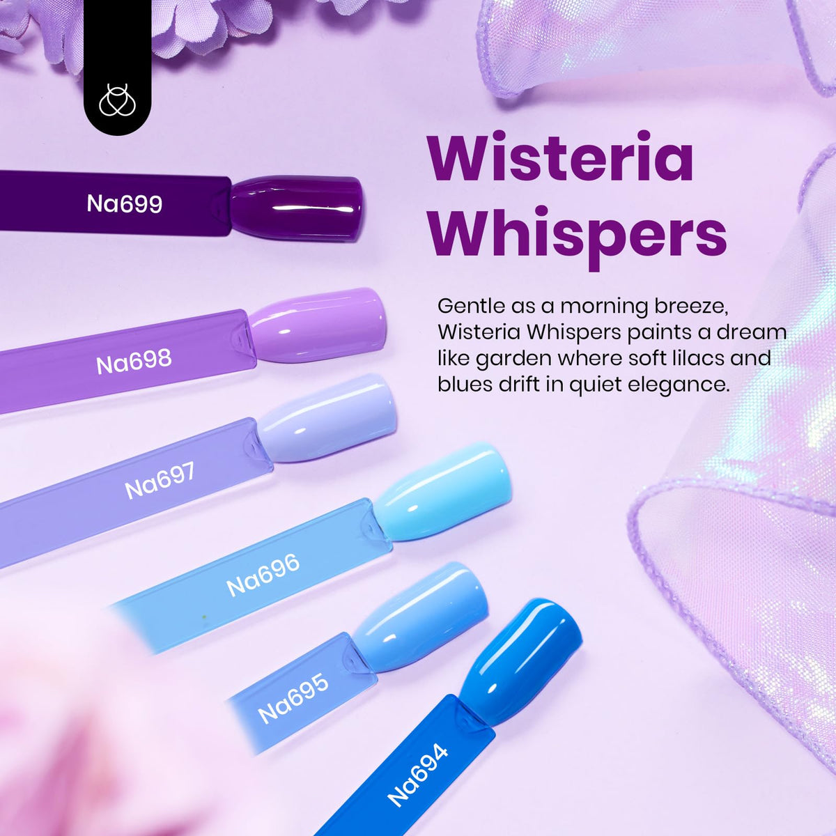 beetles Gel Polish Wisteria Whisper Collection purple shade
