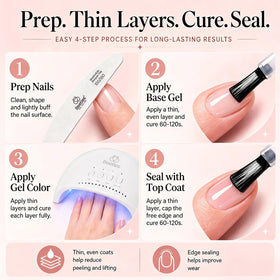Beetles Gel Top Coat application on nails