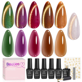 beetles Gilded Lull Cat Eye Gel Nail Polish Set with 6 colours