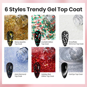 beetles Glitter Gel Top Coat in beautiful gift box