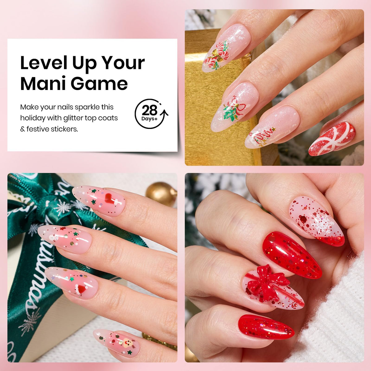 beetles Glitter Gel Top Coat set displayed on a table
