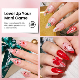 beetles Glitter Gel Top Coat set displayed on a table