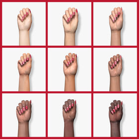 beetles Glitter Red Gel Nail Polish 0.5Oz on nails