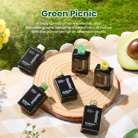 Beetles Green Gel Polish Set showing vibrant green shades