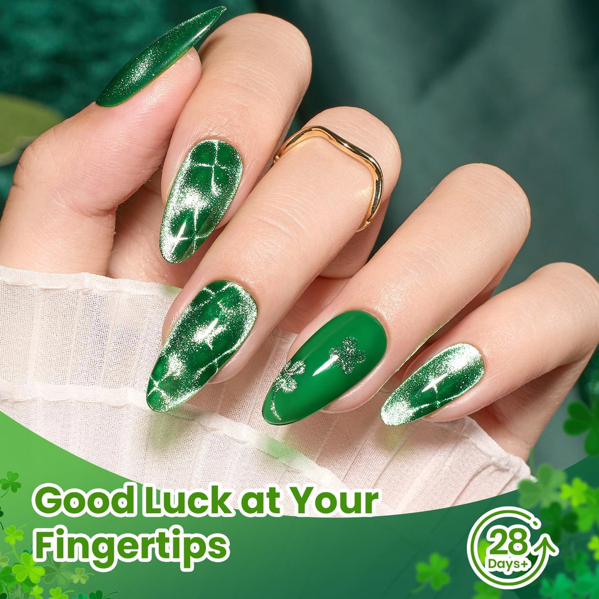 beetles Green Spirit Cat Eye Gel Nail Polish packaging
