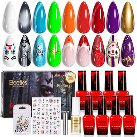 beetles Halloween Gel Nail Polish Set with 8 bottles of vibrant colours
