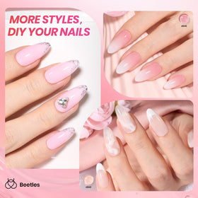 beetles jelly gel nail polish in nude pink colour