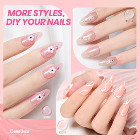 beetles Jelly Gel Nail Polish swatch on nails
