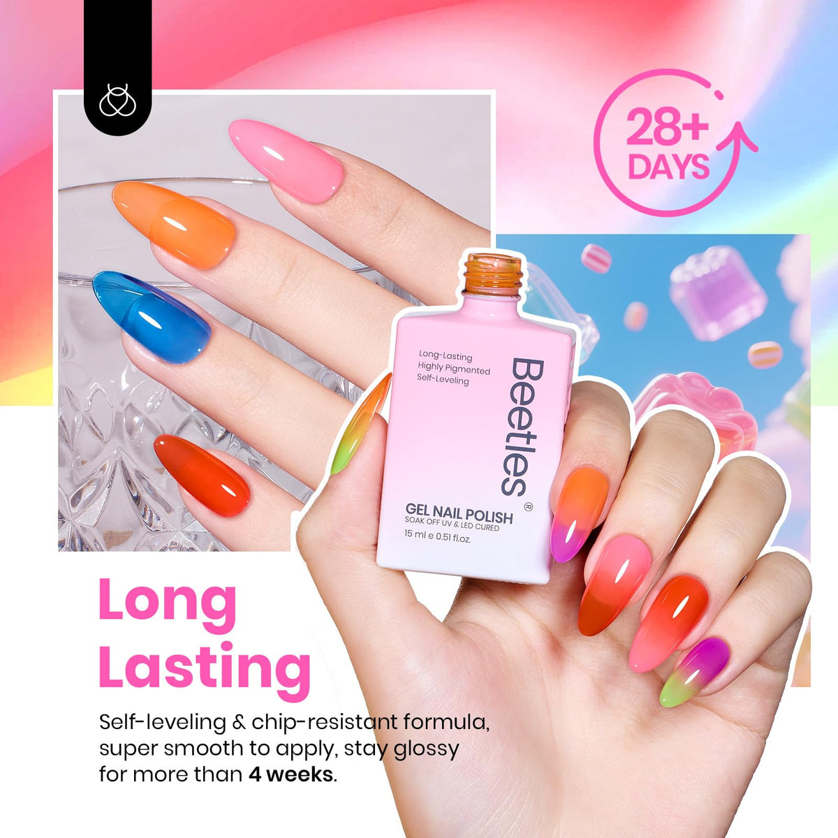beetles Jelly Gel Polish Na781 close-up