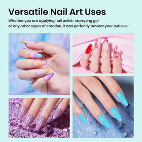 beetles Liquid Latex Cuticle Guard pink bottle close-up