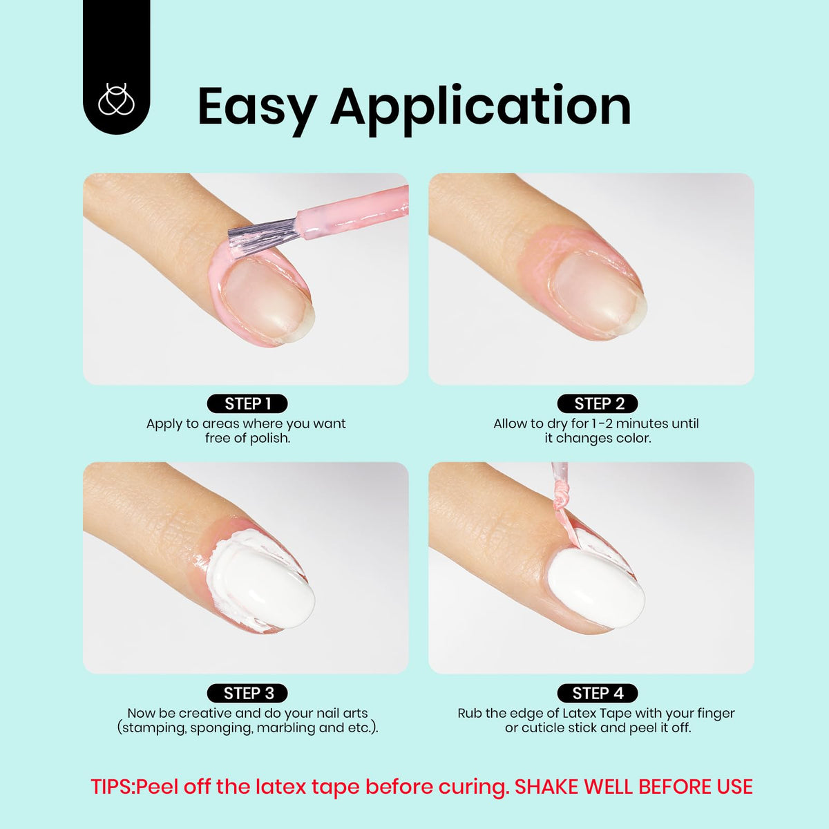 beetles Liquid Latex Cuticle Guard white bottle close-up
