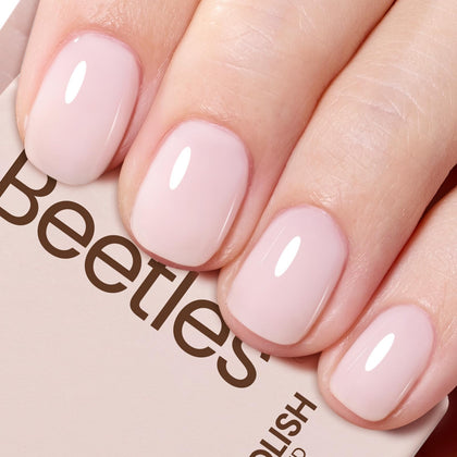 beetles Milky Pink Gel Nail Polish 15ml front view