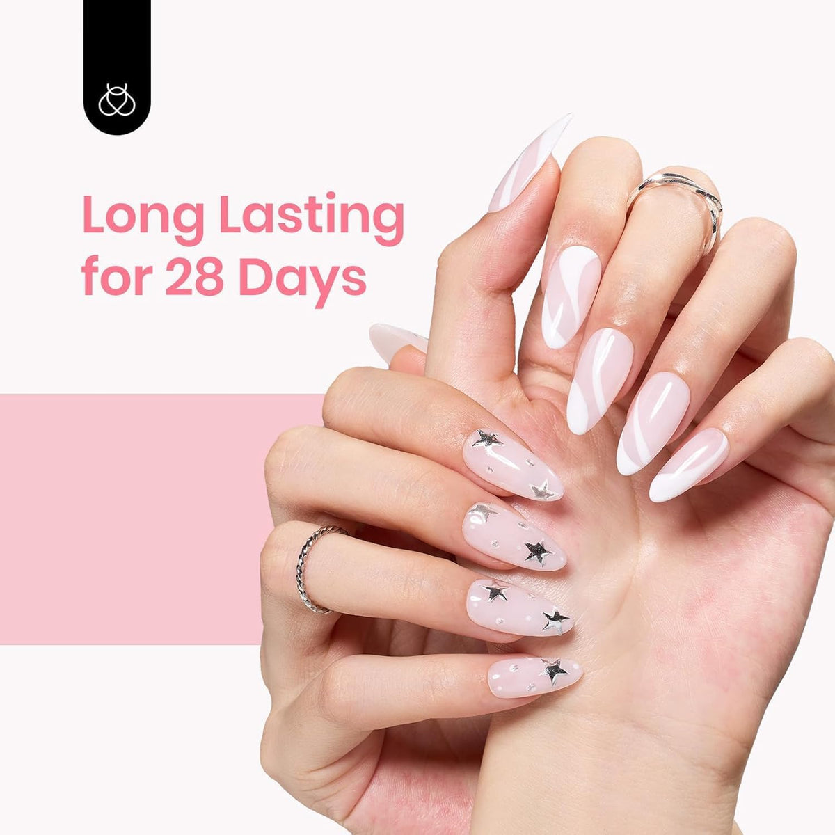 beetles Milky Pink Gel Nail Polish in a beauty setting