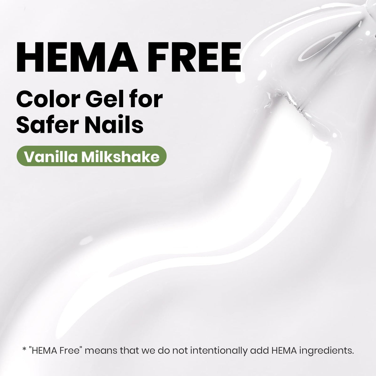 Beetles Milky White Gel Nail Polish 15ML bottle side view