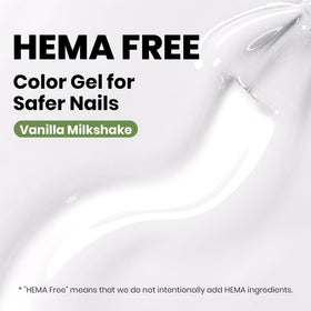 Beetles Milky White Gel Nail Polish 15ML bottle side view
