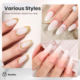 Beetles Milky White Gel Nail Polish packaging
