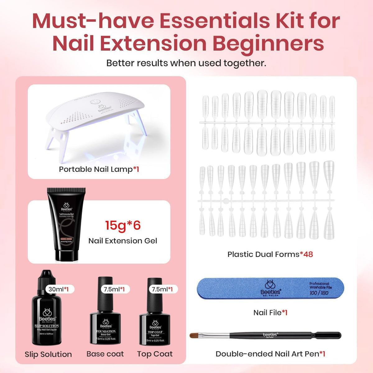 beetles mini nail lamp with touch button