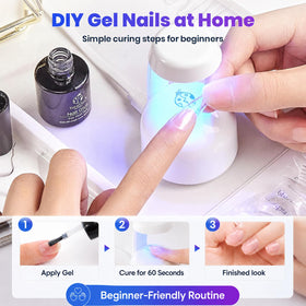 beetles Mini UV Light compact design on manicure desk