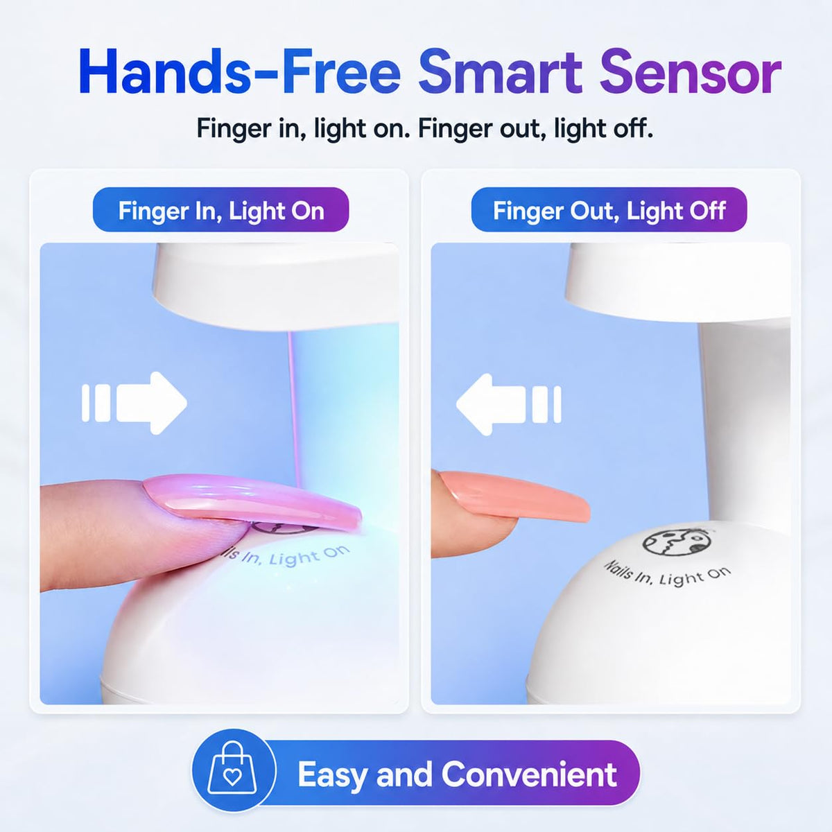 beetles Mini UV Light touch switch close-up