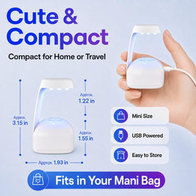 beetles Mini UV Light with gel nails curing