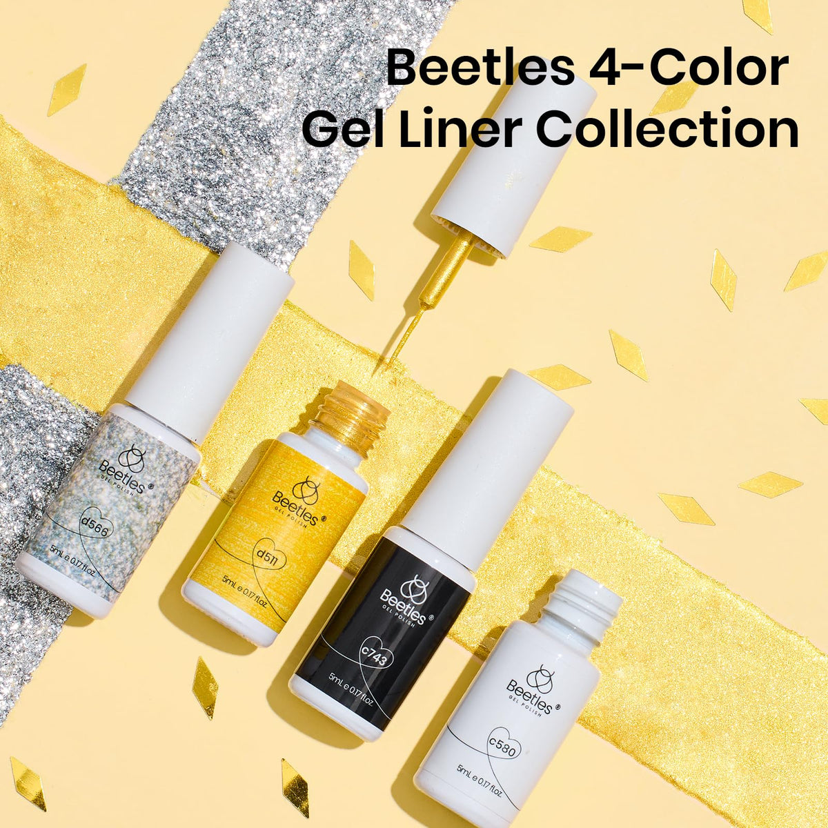 beetles Nail Art Liner Gel Set packaging