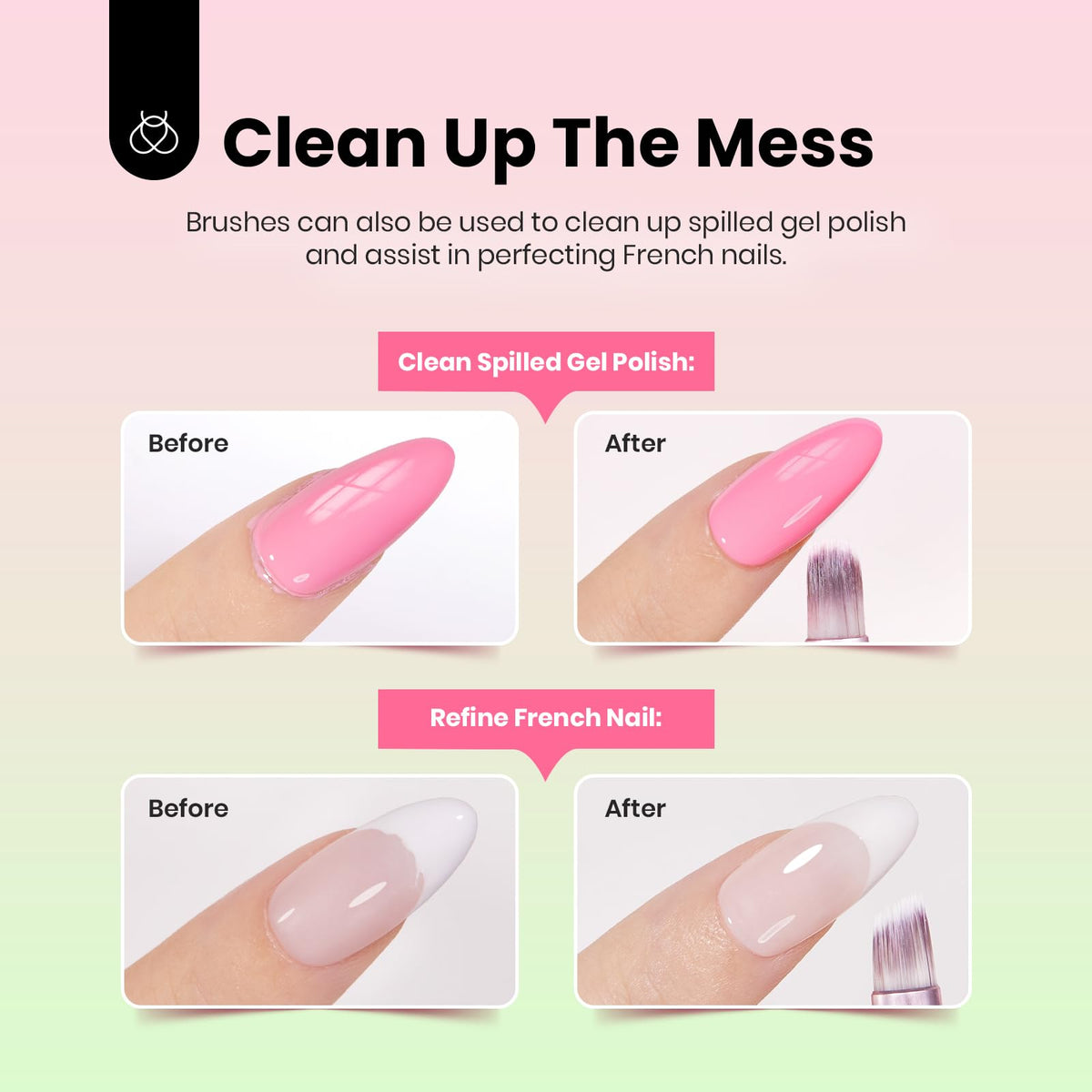 beetles nail art palette alongside brushes