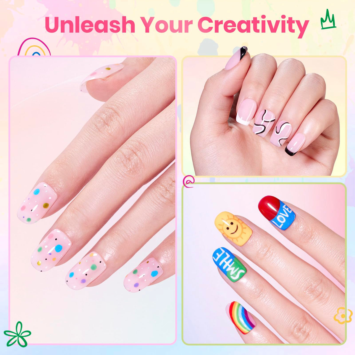 beetles Nail Art Pens demonstrating smooth application