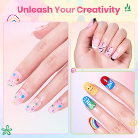beetles Nail Art Pens demonstrating smooth application