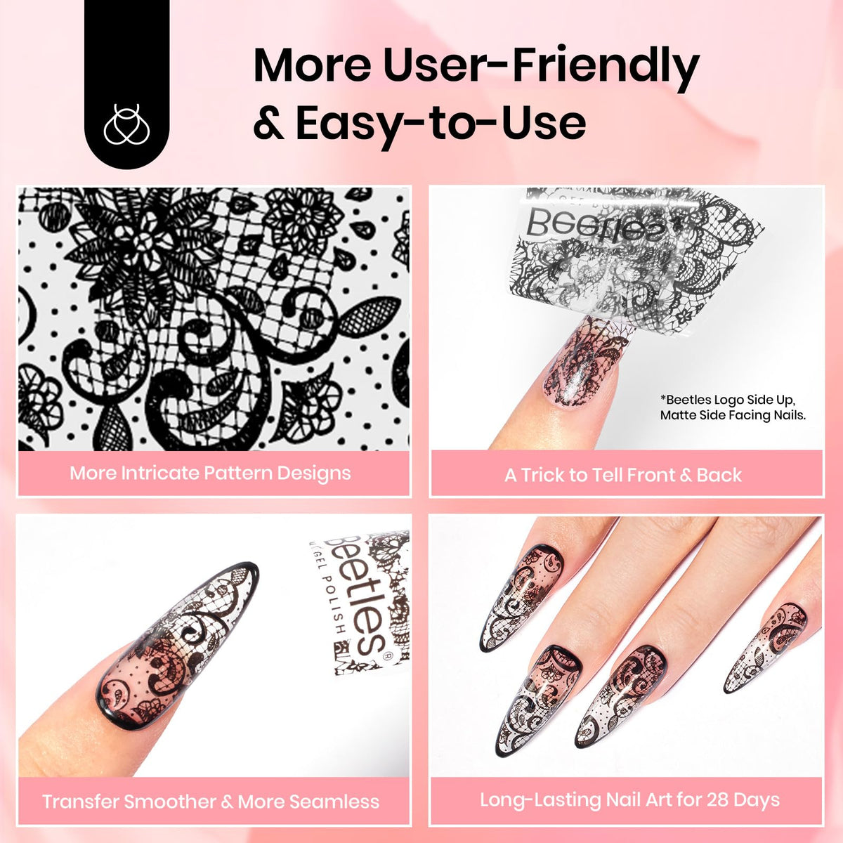 beetles Nail Foil Glue Set packaging