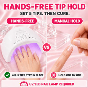 beetles Nail Glue 2Pcs application on nail tips
