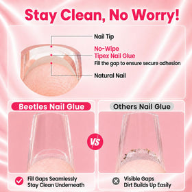 beetles Nail Glue 2Pcs showing medium viscosity formula
