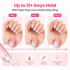 beetles Nail Glue 2Pcs with various nail extensions