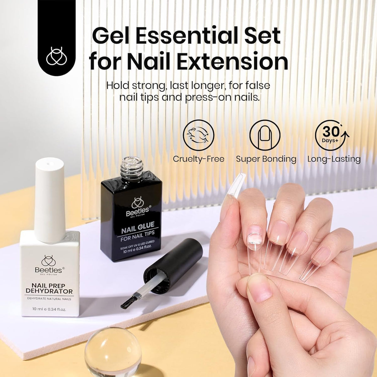 beetles nail glue gel 10ml bottle