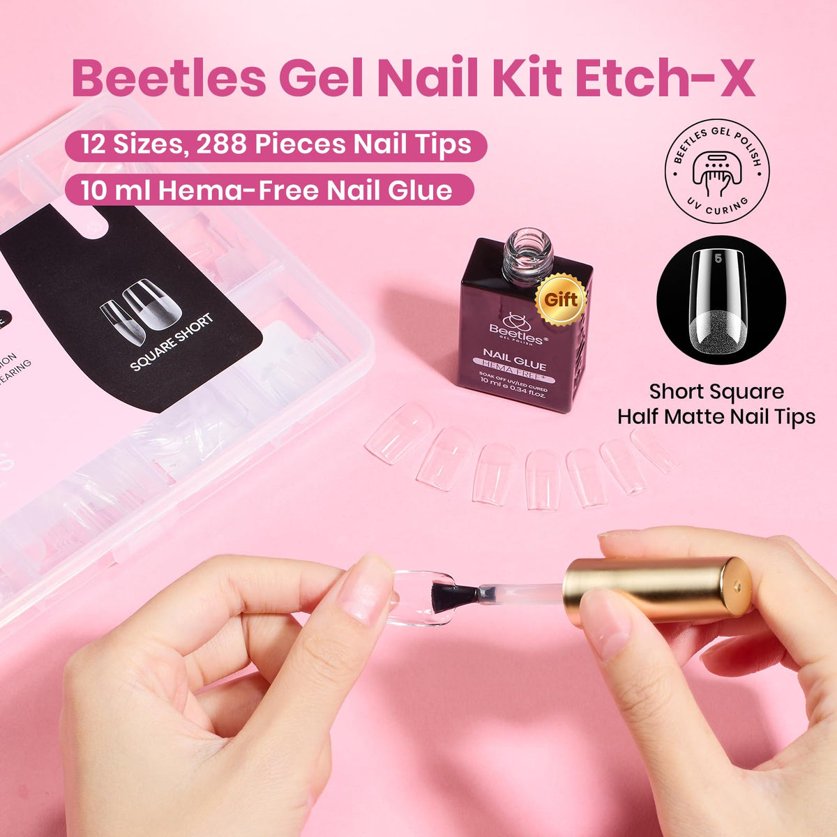 beetles Nail Glue Gel bottle close-up