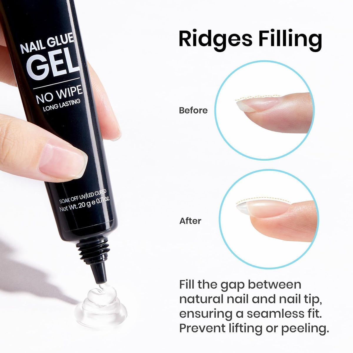 beetles Nail Glue Gel bottles on a nail art table