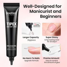 beetles Nail Glue Gel precision nozzle close-up