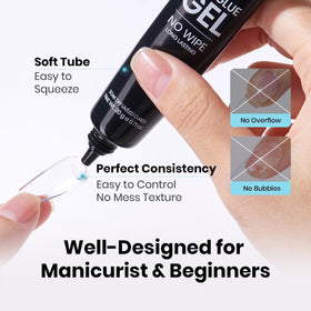 beetles Nail Glue Gel with 3D nail art