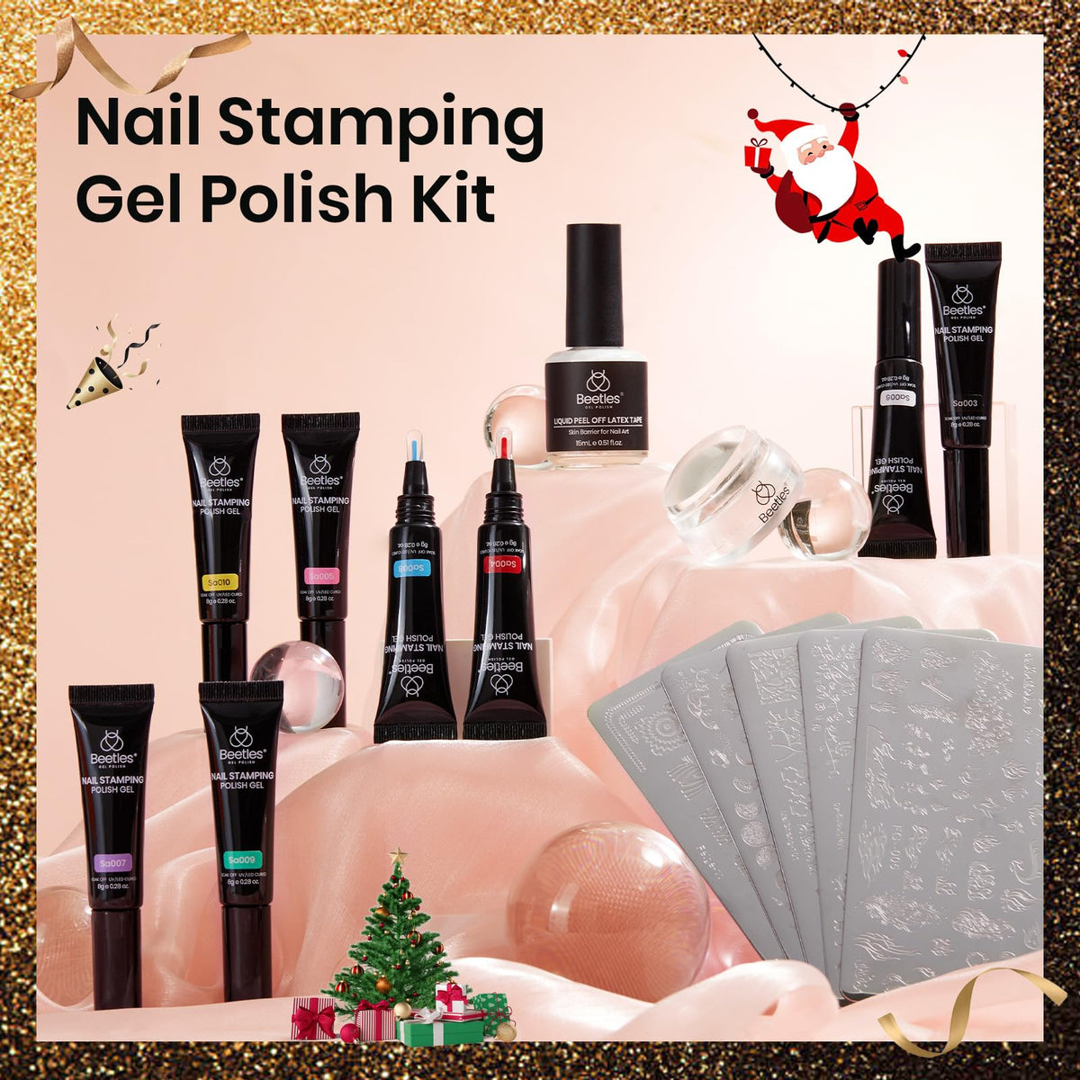 beetles Nail Stamp Gel bottles in various colours