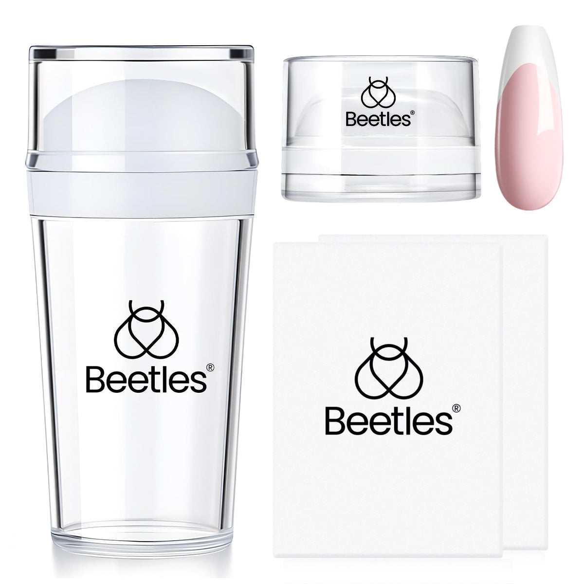 beetles Nail Stamp Tool Set 4Pcs French Tip front view