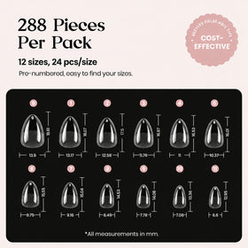 beetles nail tips applied on natural nails