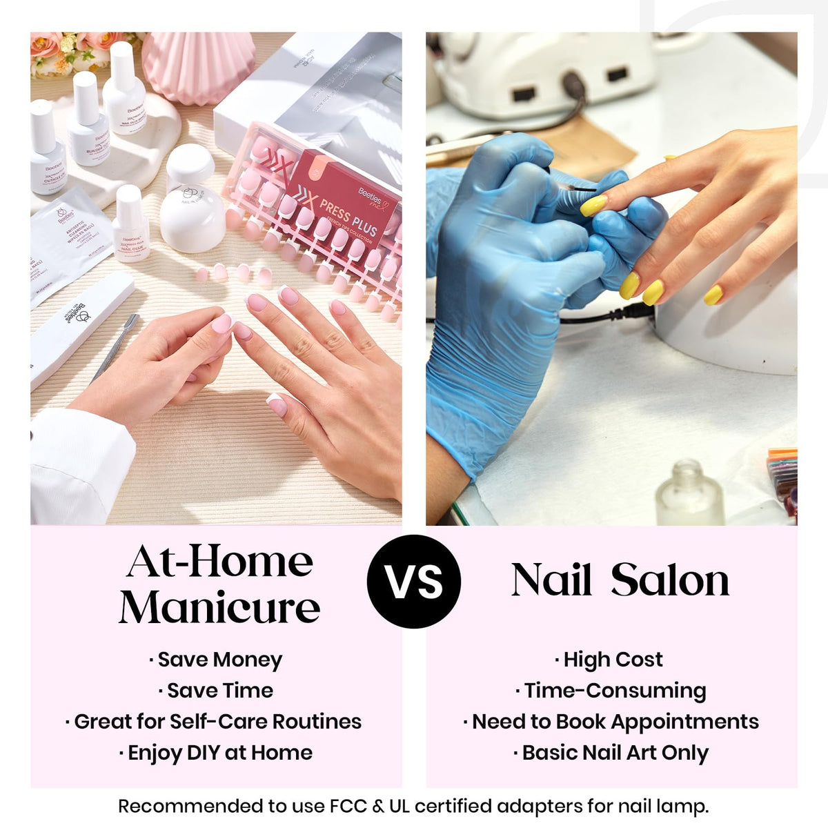 beetles nail tips with chrome powder and stickers