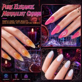 beetles Neon Jelly Gel Nail Polish summer nail design