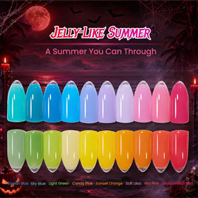 beetles Neon Jelly Gel Nail Polish vibrant shades close-up