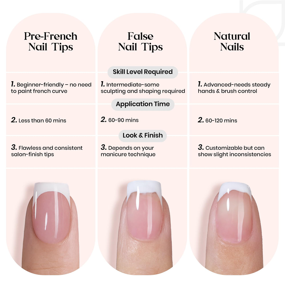 beetles Ombre French Tip Press On Nails lifestyle scene